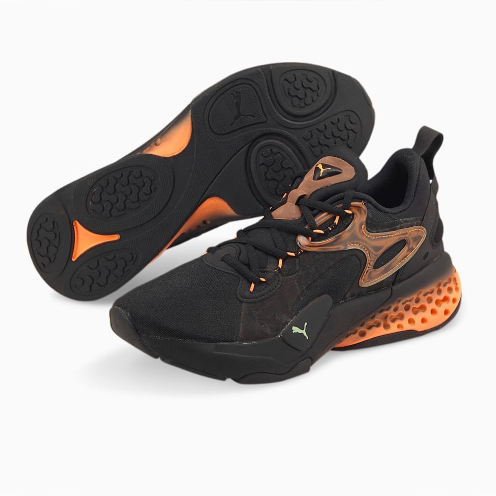 Puma Xetic Halflife Lenticular Training Shoes Black-Neon Citrus - Picture 10 of 14